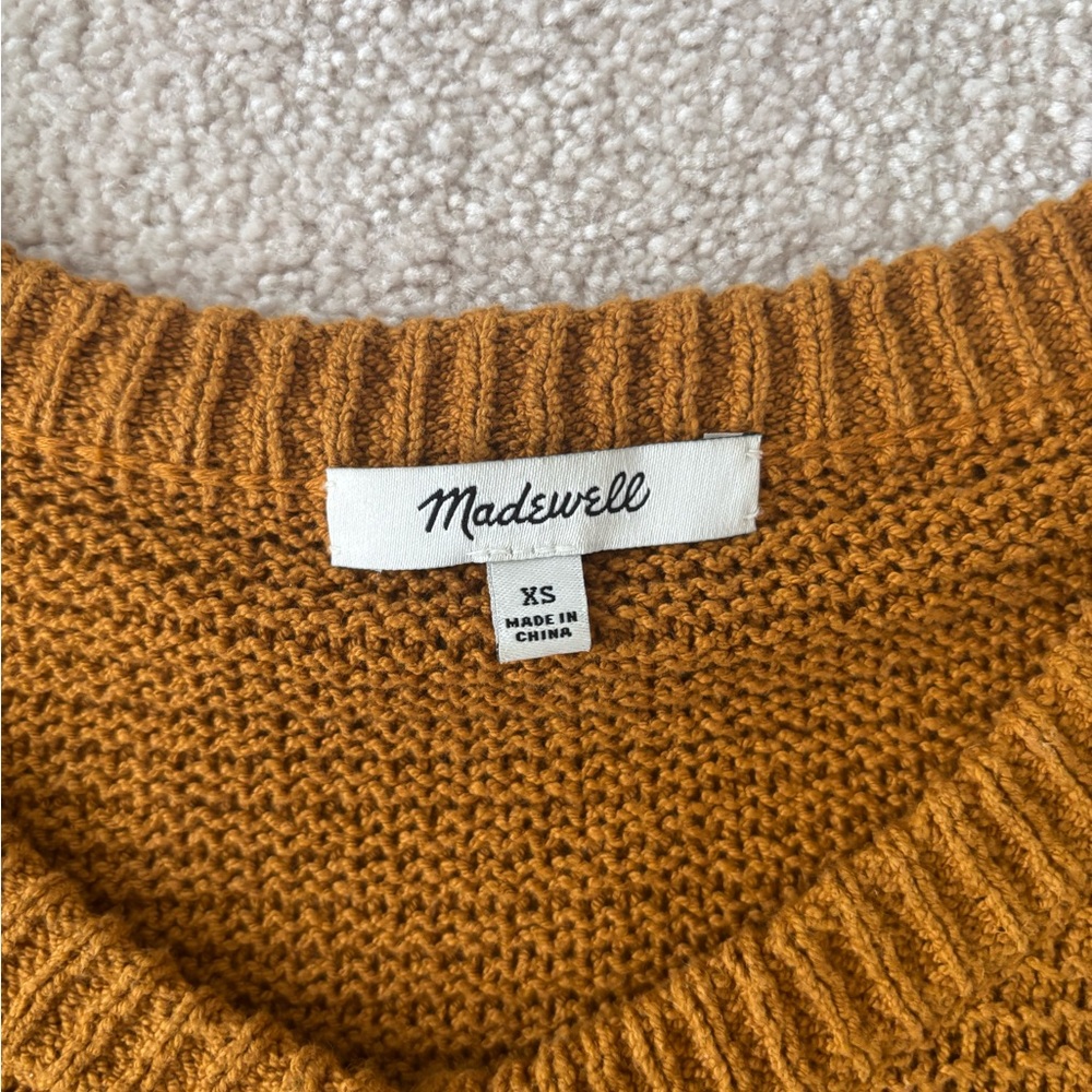 Madewell Button-Front Ribbed Knit Cardigan - Picture 2 of 3